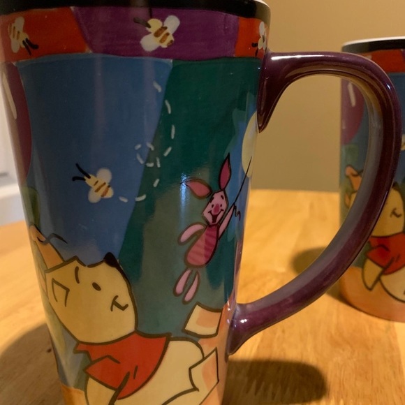 3 Winnie The Poo and Tigger Tall Disney Coffee Cups - Picture 2 of 5